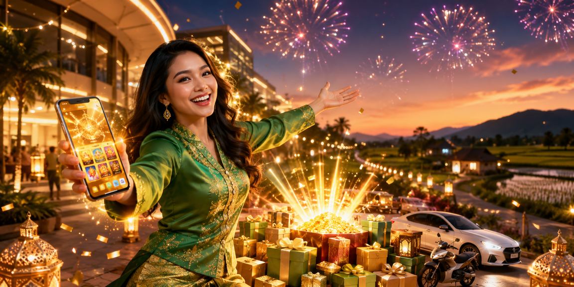 Pengguna Malaysia mengakses permainan kasino dan jackpot melalui aplikasi semasa perayaan Hari Raya